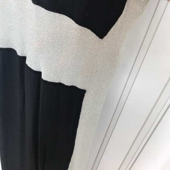 Townson‎ Tank dress Small Black Metallic Maxi Stretch - Picture 5 of 8